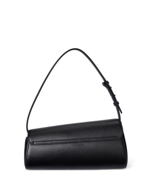 Ralph Lauren Black Leather Medium Tasha East-West Bag