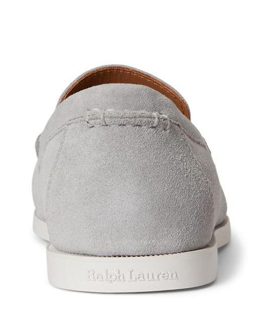 Polo Ralph Lauren White Merton Suede Venetian Loafer for men