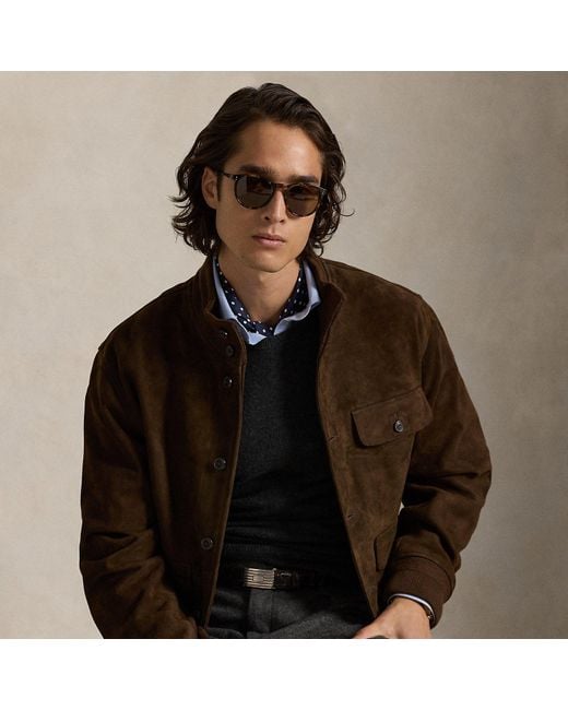 Polo Ralph Lauren Brown The Barrett Suede Jacket for men