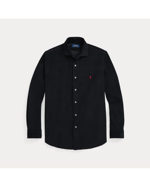 Polo Ralph Lauren Custom Fit Corduroy Overhemd in het Blue voor heren