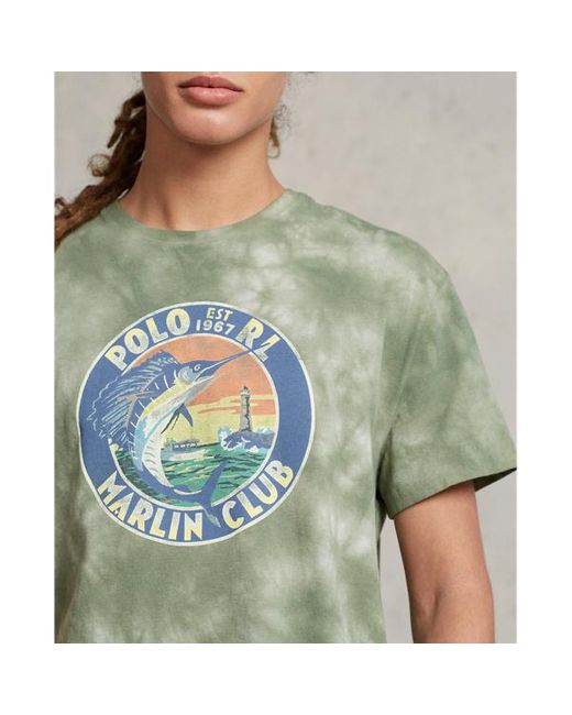 Polo Ralph Lauren Green Classic Fit Graphic Jersey T-shirt for men