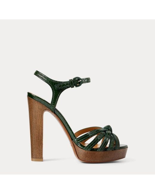 Sandales À Patin Kieran Ayers 12,5 Cm Ralph Lauren en coloris Green