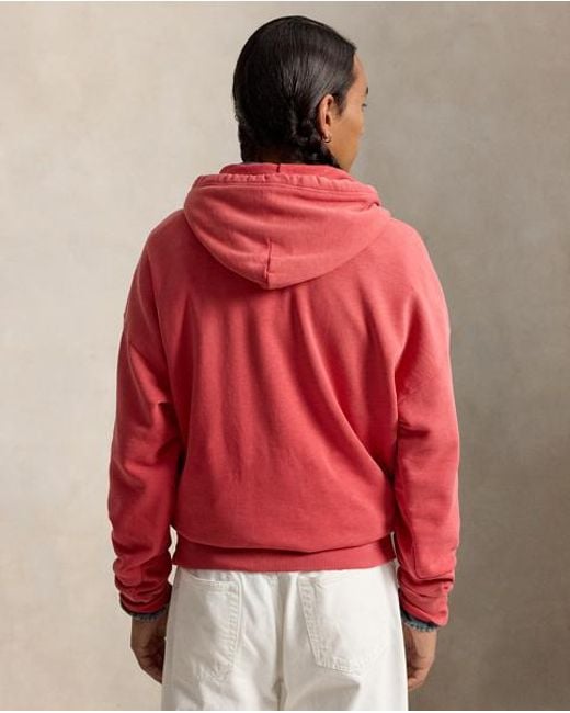 Polo Ralph Lauren Red The Ralph Lauren Logo Hoodie for men