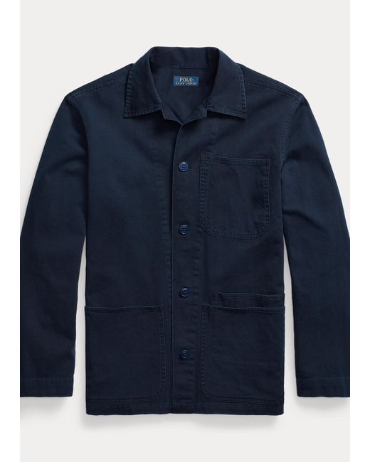 Polo Ralph Lauren Utility-Hemdjacke aus Twill in Blue für Herren