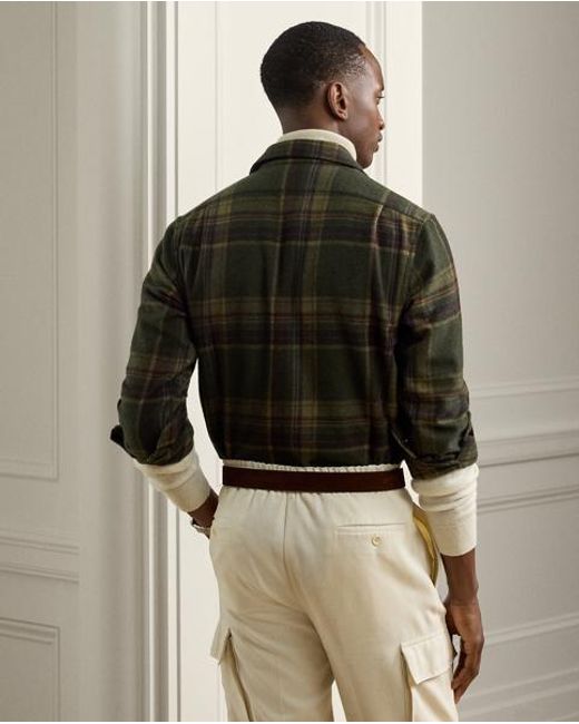 Ralph Lauren Kariertes Kaschmirhemd in Green für Herren