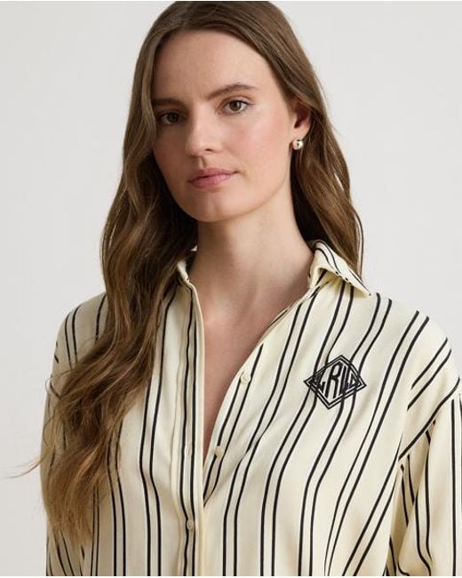 Ralph Lauren Natural Relaxed Fit Striped Jacquard Shirt