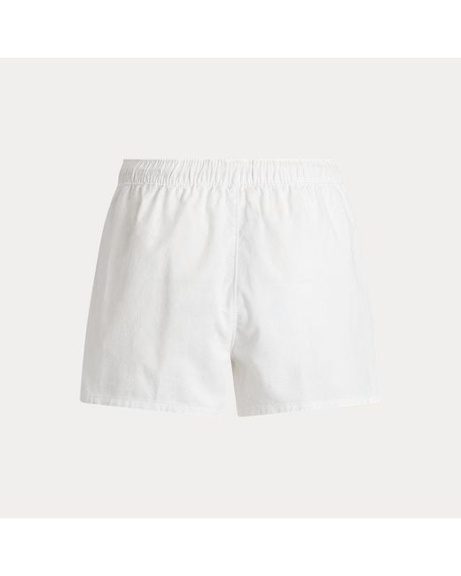 Pantalón corto de sarga de algodón Polo Ralph Lauren de color White