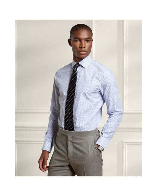 Camicia in twill tattersall di Ralph Lauren in Blue da Uomo