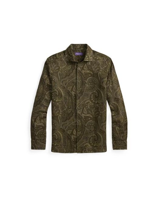 Ralph Lauren Green Ralph Lauren Paisley-Print Linen Shirt for men