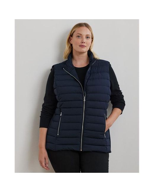 Ralph Lauren Blue Curve - Quilted Mockneck Vest