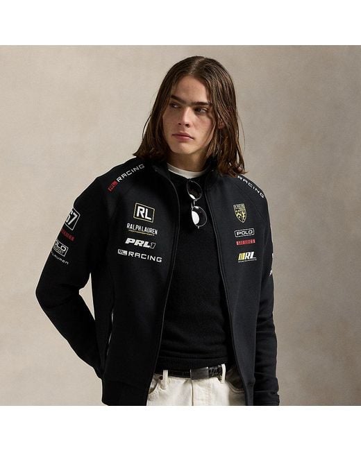 Polo Ralph Lauren Stretch Double-Knit Track Jacket in Black for