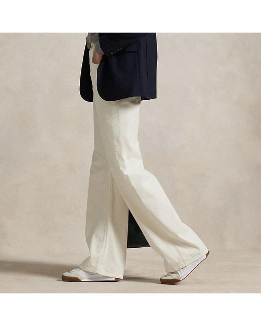 Pantaloni in velluto di cotone a coste di Polo Ralph Lauren in Black