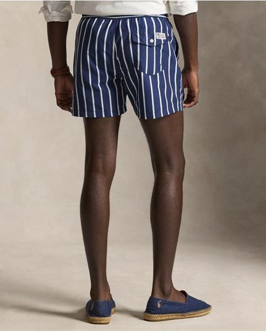 Polo Ralph Lauren Blue 11.5 Cm Traveler Slim Fit Swimming Shorts for men