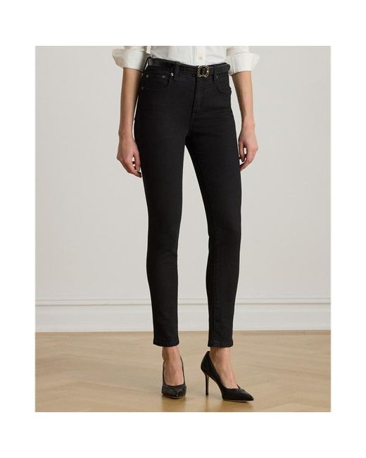 Ralph Lauren Black High-Rise Skinny Ankle Jean
