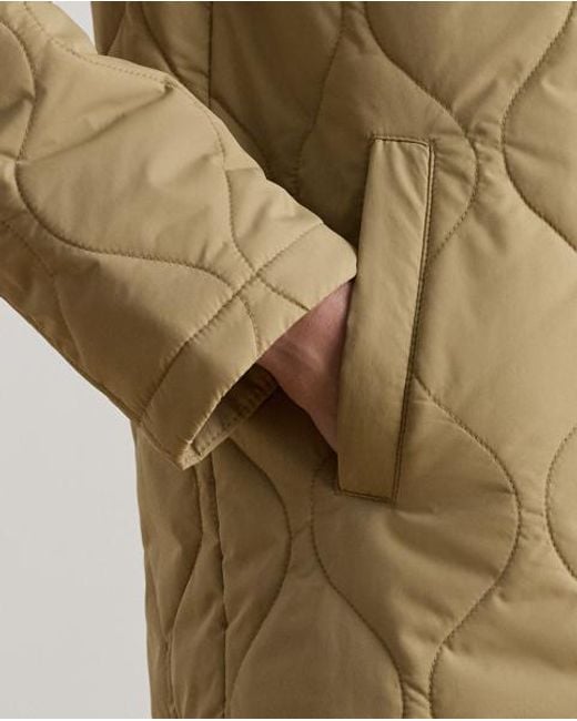 Ralph Lauren Natural Twill-Trim Onion-Quilted Hooded Jacket