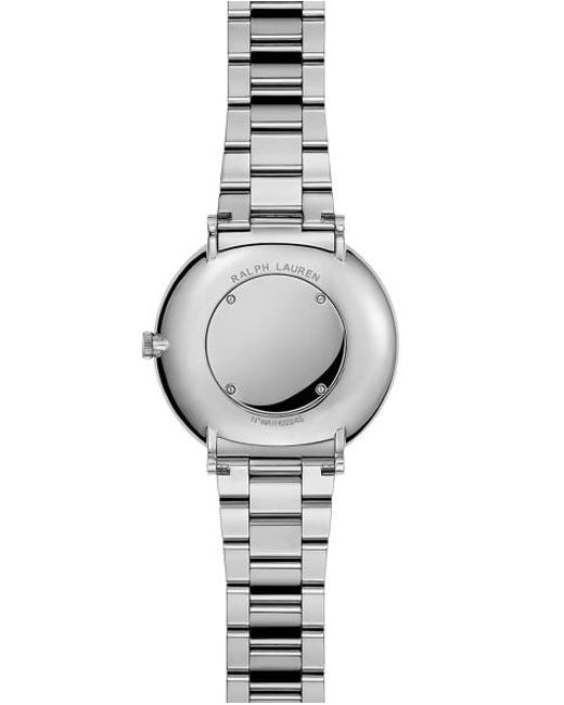 Ralph Lauren Metallic 38 Mm Steel Watch With Bracelet