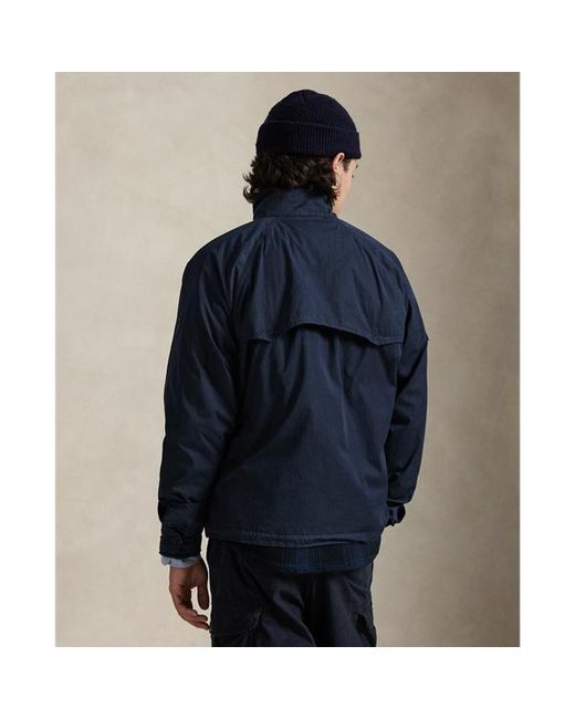 Polo Ralph Lauren Blue The Aldrich Garment-Dyed Twill Jacket for men