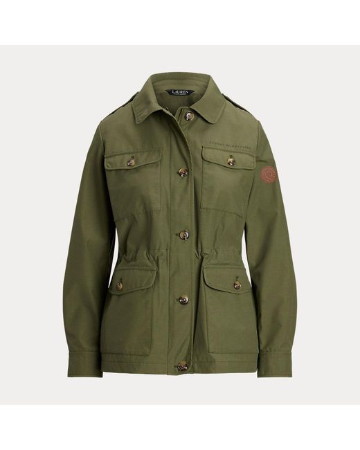 Ralph Lauren Green Cotton-Blend Utility Jacket