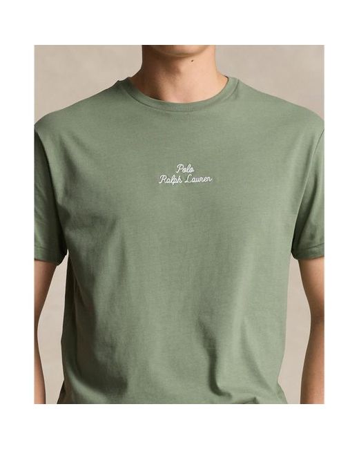 Polo Ralph Lauren Green Classic Fit Logo Jersey T-shirt for men