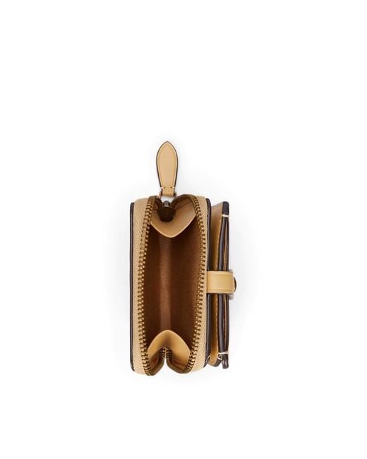Portefeuille compact Polo Bear en cuir Polo Ralph Lauren en coloris Natural