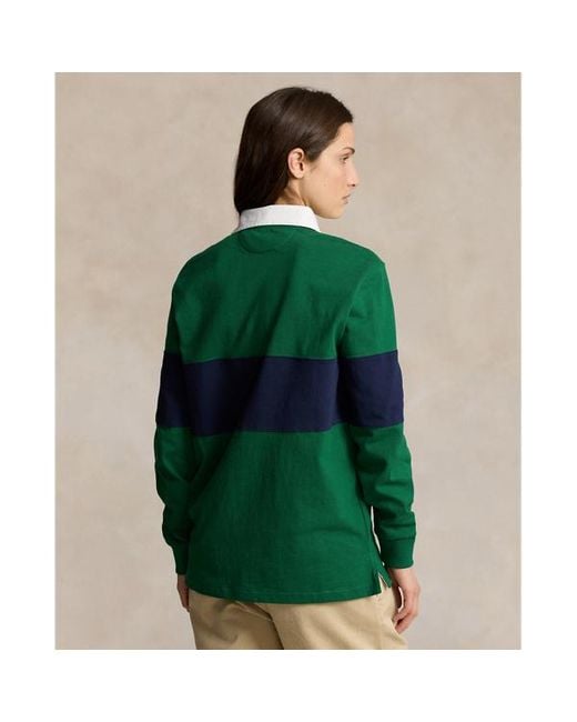 Polo Ralph Lauren Green Classic Fit Polo Sport Rugby Shirt for men