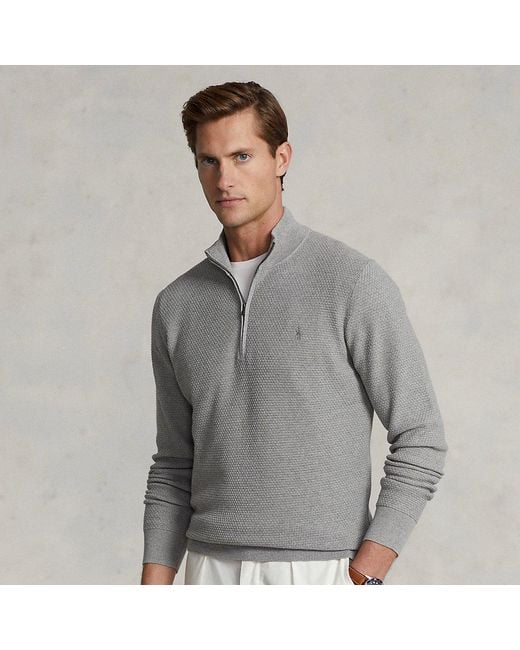 Ralph Lauren Performance-Pullover mit Reißverschluss in Gray für Herren