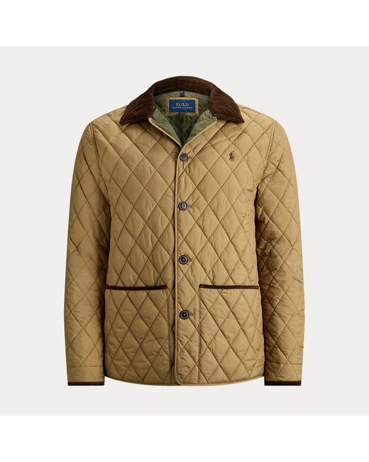 Ralph Lauren Brown The Beaton Quilted Barn Coat for men