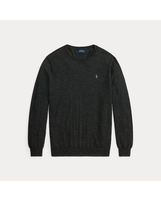 Polo Ralph Lauren Gray Washable Wool Crewneck Jumper for men