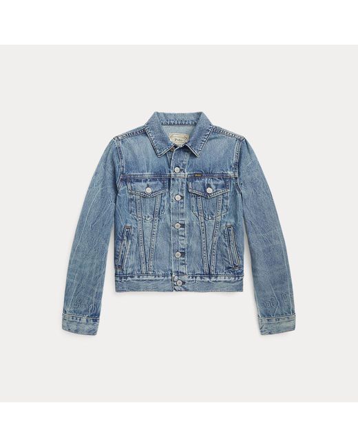 Polo Ralph Lauren Blue Ralph Lauren Boy's Denim Trucker Jacket for men