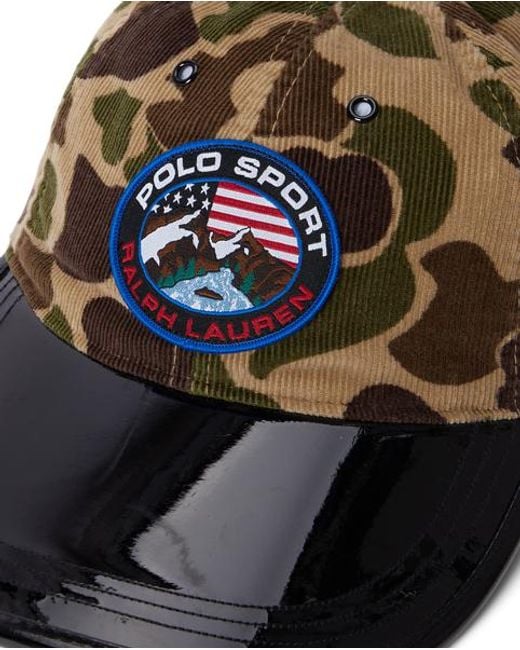 Polo Ralph Lauren Green Camo-Print Long-Bill Cap for men