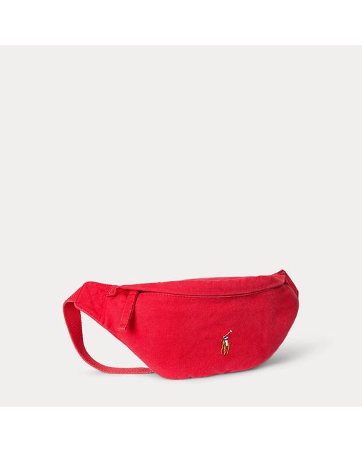 Polo Ralph Lauren Red Canvas Waistpack for men