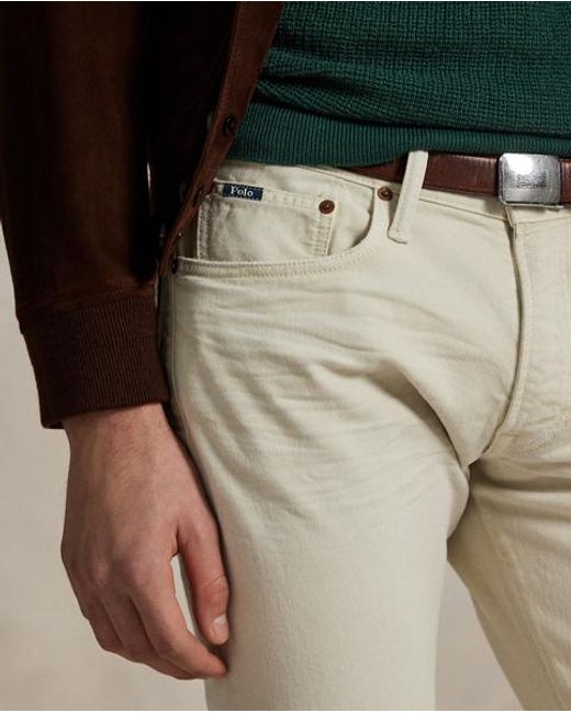 Polo Ralph Lauren Natural Sullivan Slim Garment-Dyed Stretch Jean for men