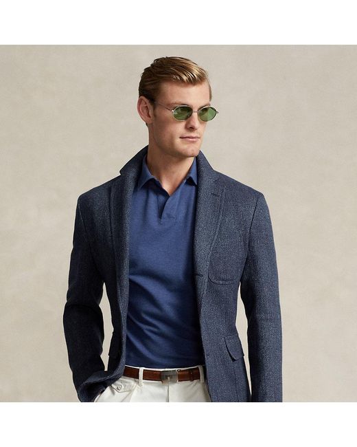 Ralph Lauren Blue Polo Soft Linen-wool Tweed Sport Coat for men