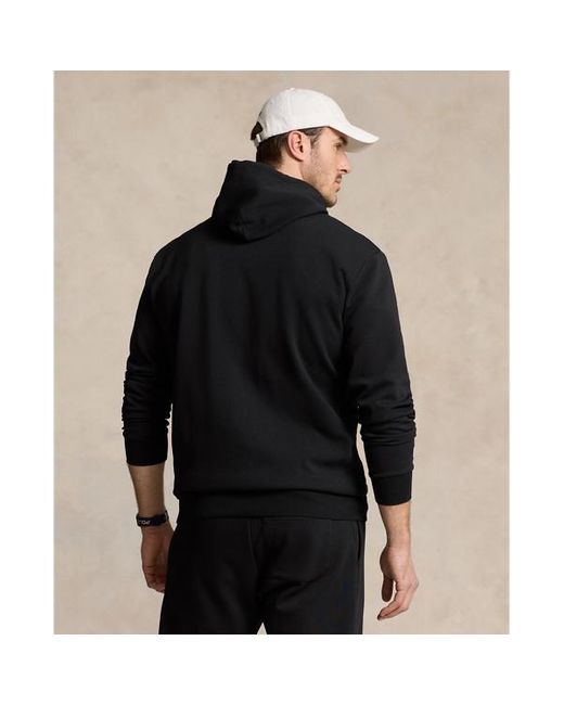 Tallas Grandes - Sudadera de punto doble con capucha Polo Ralph Lauren de hombre de color Black