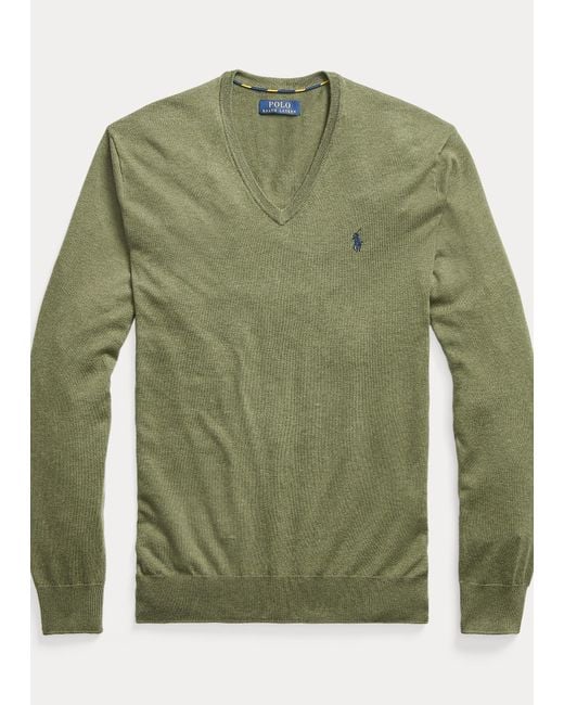 Polo Ralph Lauren Slim-Fit Pullover mit V-Ausschnitt in Grün für Herren |  Lyst AT