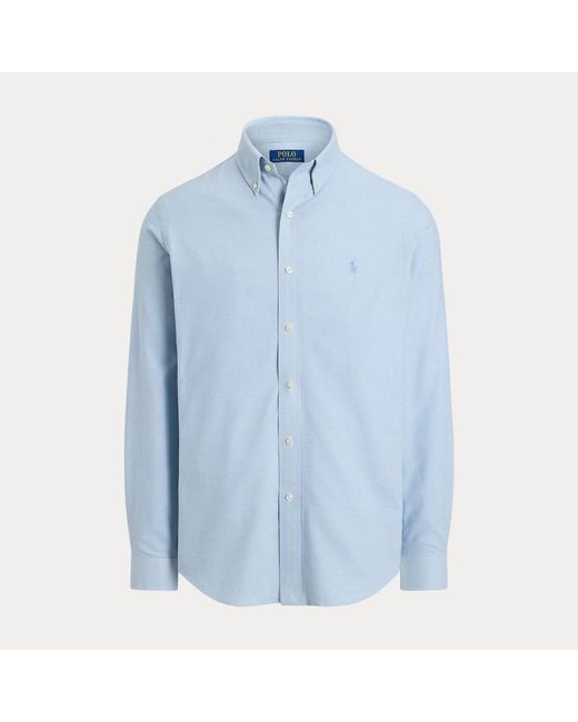 Polo Ralph Lauren Blue Custom Fit Performance Twill Shirt for men