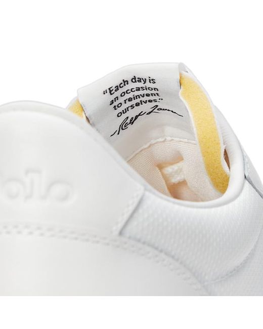 Sneaker Trail 125 in rete e pelle di Ralph Lauren in White