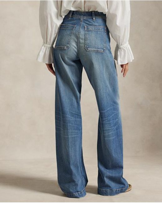 Polo Ralph Lauren Blue High-Rise Boot Jean