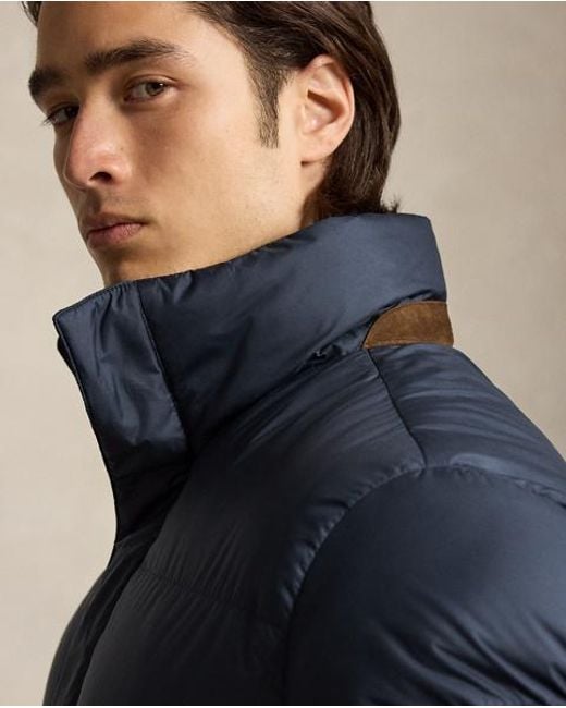 Polo Ralph Lauren Blue The Decker Matte Down Coat for men