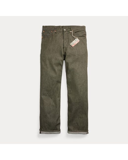 Ralph Lauren Green Vintage 5-Pocket Selvedge Jean for men