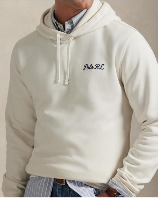 Ralph Lauren Natural Polo Bear Fleece Hoodie for men