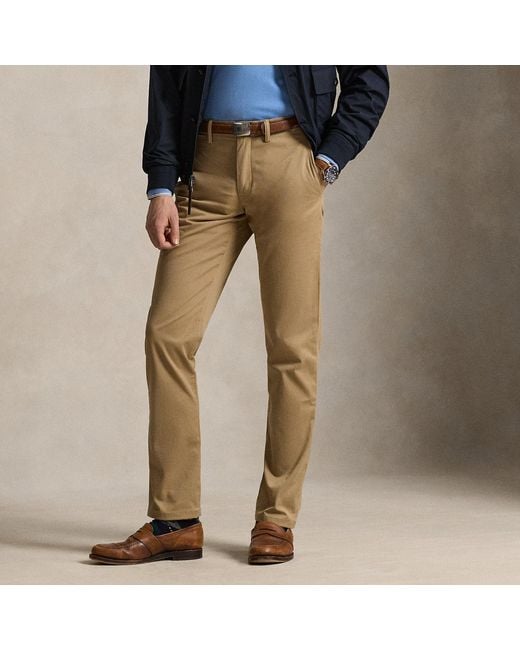 Polo Ralph Lauren Brown Bedford Stretch Straight Fit Trousers for men