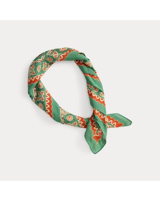 RRL Green Ralph Lauren Western-Print Cotton Bandanna for men