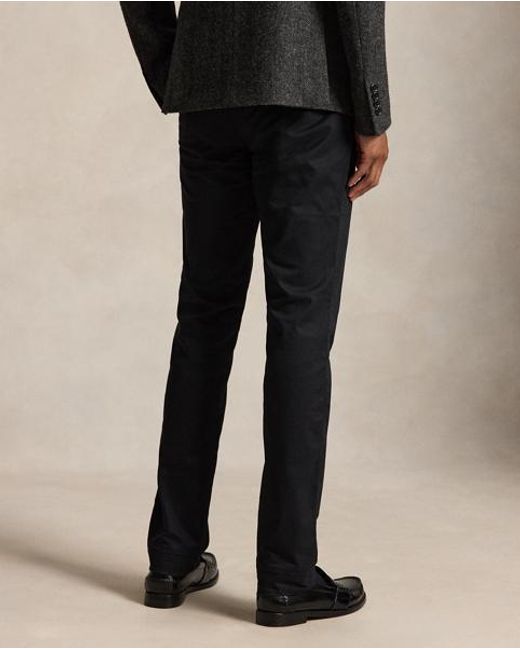 Polo Ralph Lauren Black Greenwich Slim Fit Stretch Chino Trouser for men