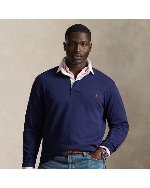 Ralph Lauren Blue The Iconic Rugby Shirt for men