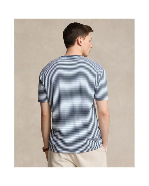 Polo Ralph Lauren Classic Fit Soft Cotton T-shirt in het Blue voor heren