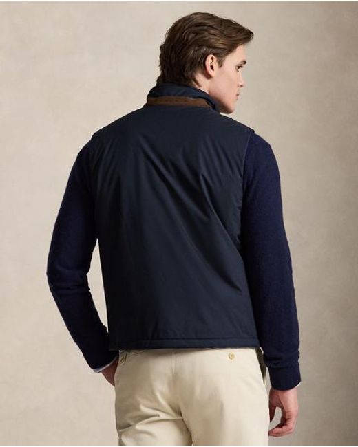 Ralph Lauren Blue The Abottson Gabardine Gilet for men