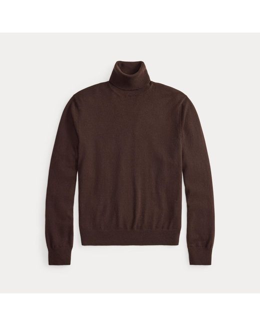 Ralph Lauren Brown Ralph Lauren Cashmere Turtleneck Sweater for men