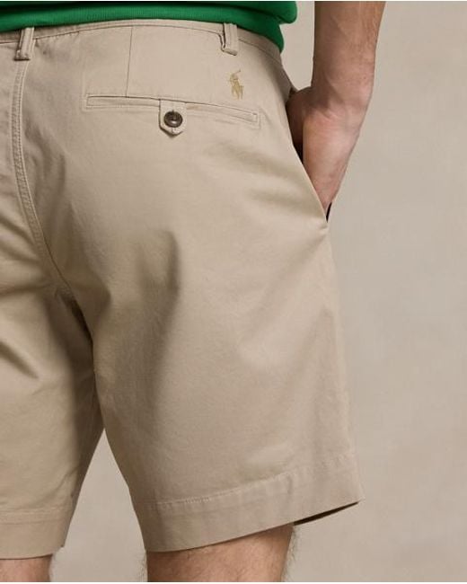 Polo Ralph Lauren Green 23 Cm Stretch Straight Fit Chino Short for men