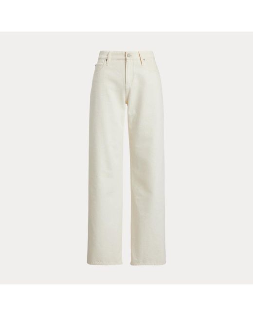 Ralph Lauren Natural Relaxed-Fit Jeans Mercer Mit Weitem Bein